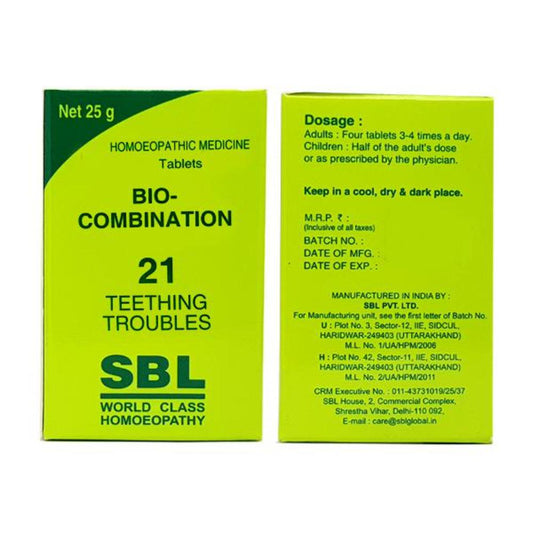 SBL Bio-Combination 21 Tablet - 25gm - Pack of 3
