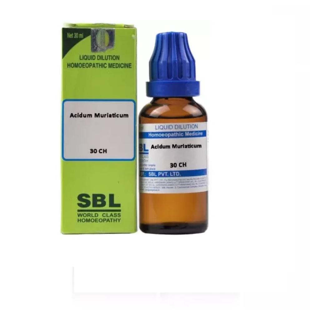 SBL Acidum Muriaticum Dilution 30 CH - 30ml - Pack of 3