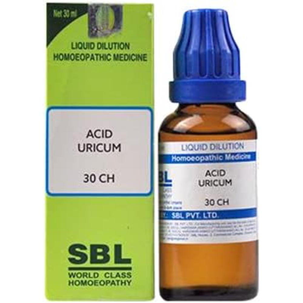 SBL Acidium Uricum Dilution 30 CH - 30ml - Pack of 3