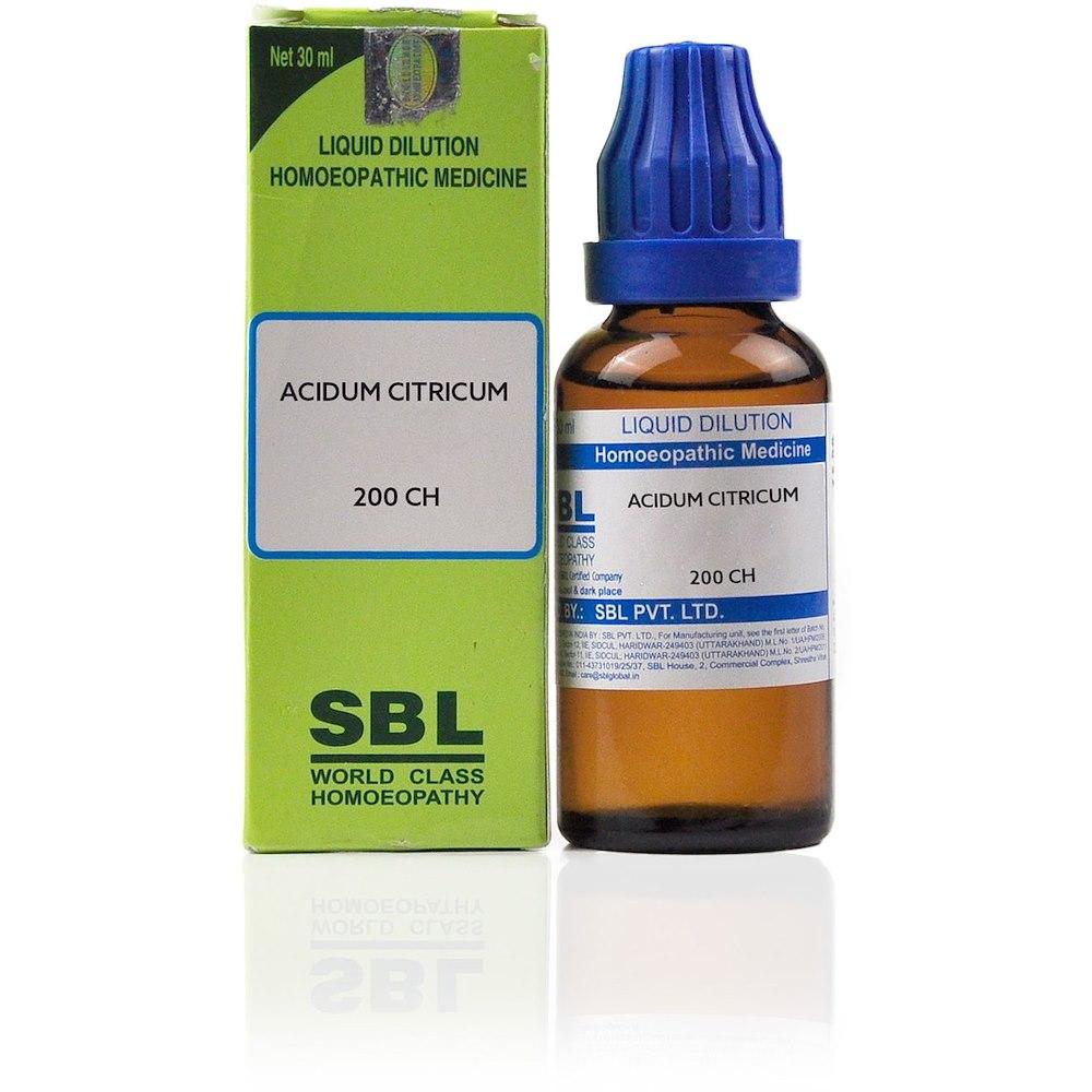 SBL Acidum Citricum Dilution 200 CH - 30ml - Pack of 2
