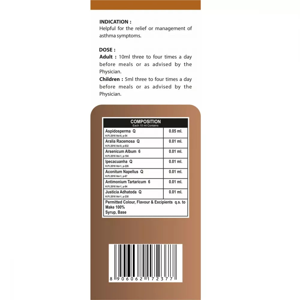 REPL Asthma Health Syrup (200ml)