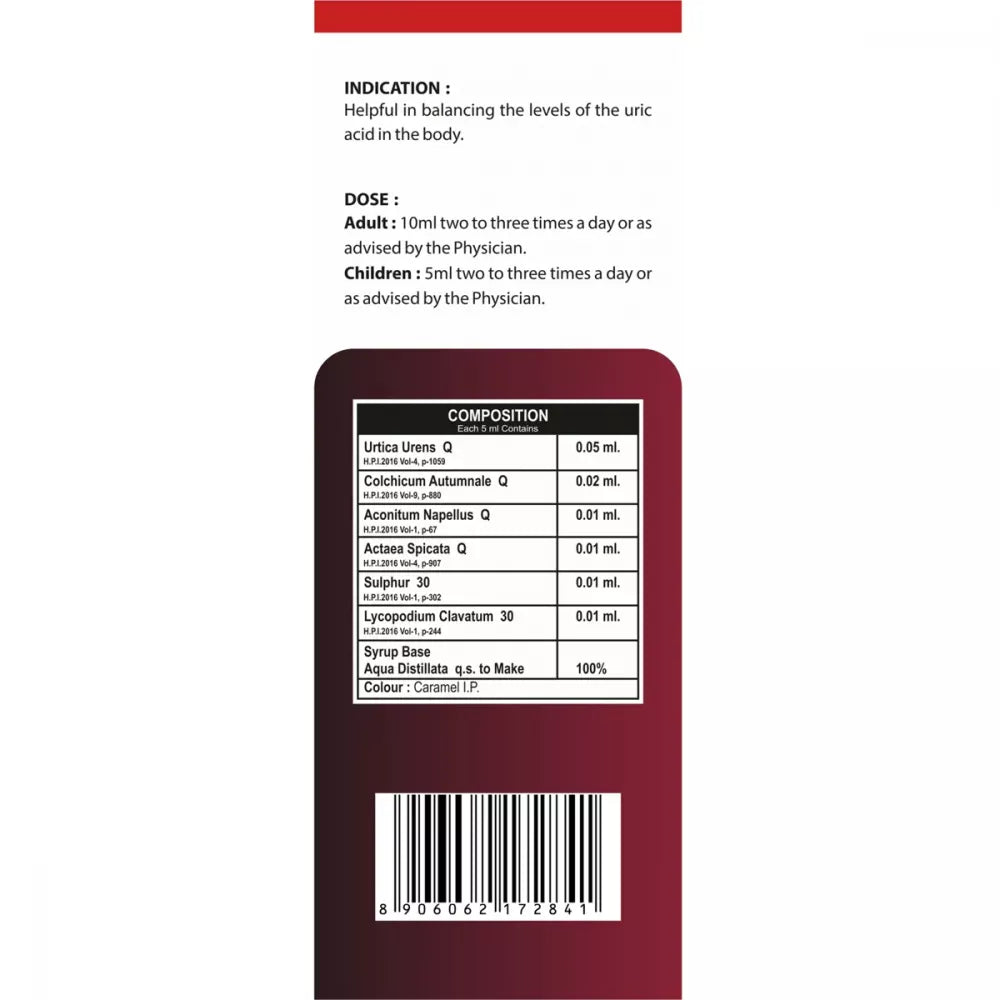 REPL Uracid Syrup - Uric Acid Syrup - (200ml)