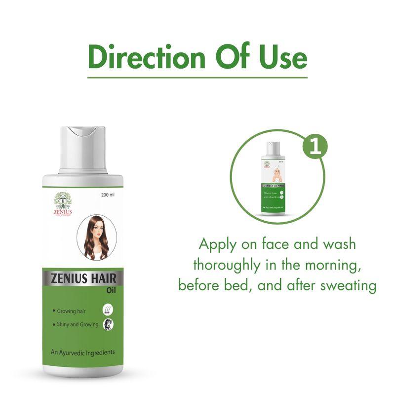 Zenius Hair Oil - Nourishing Oil for Hair Growth, Strength, and Damage Repair - 200ml Liquid