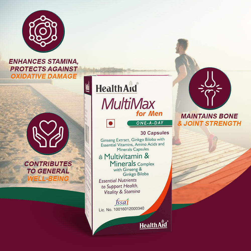 Healthaid Multimax Men Multivitamin Capsule - 30 Softgel Capsules