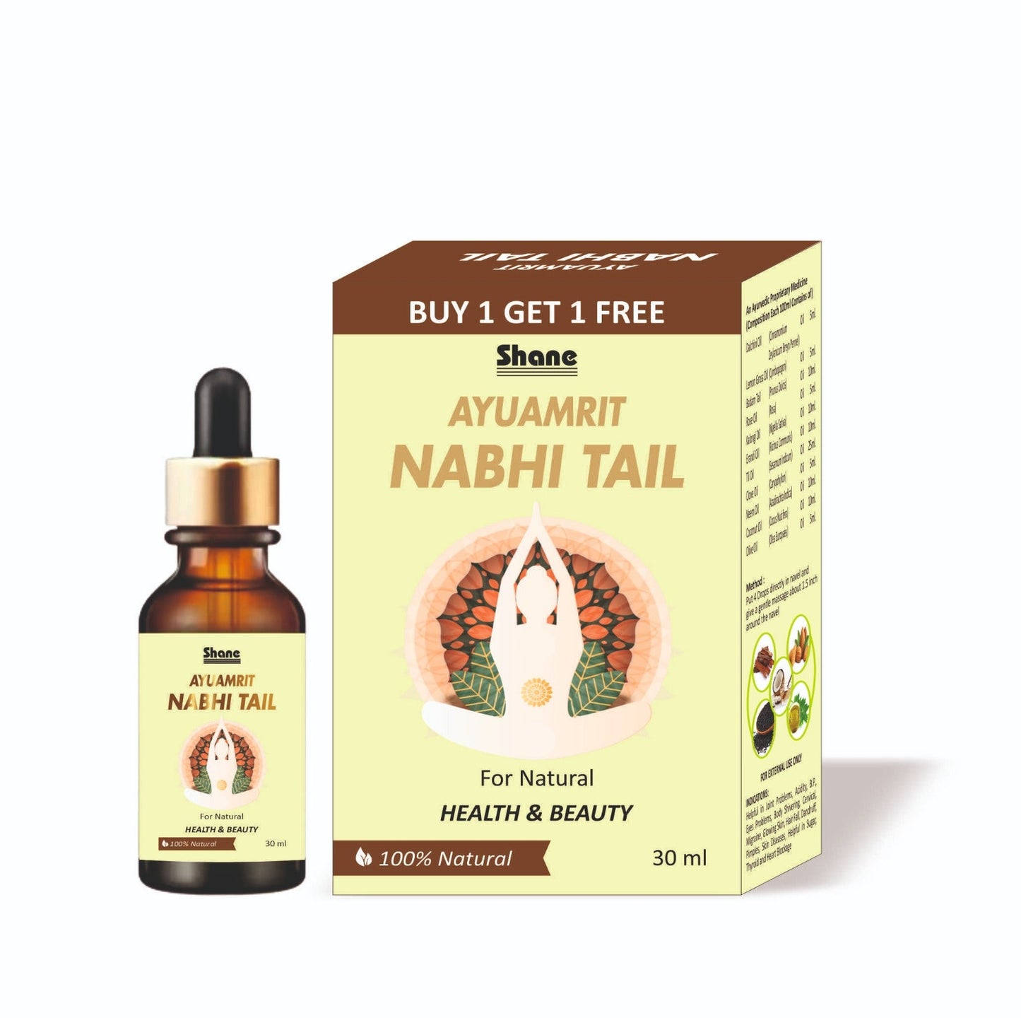 Shane Ayuamrit Nabhi Tail - 30ml