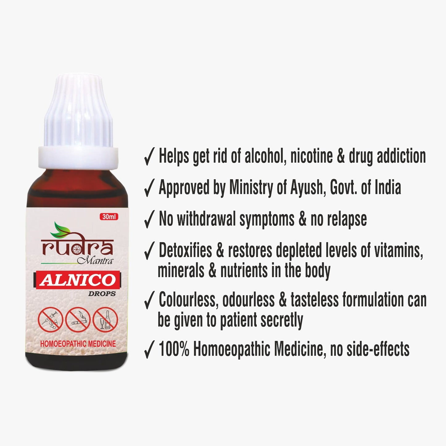Rudra Mantra Alnico Drops - 30 ML x3 Bottles inside This Kit