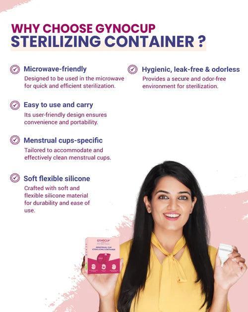 Gynocup Silicone Cup Menstrual Cup Sterilizer for Women