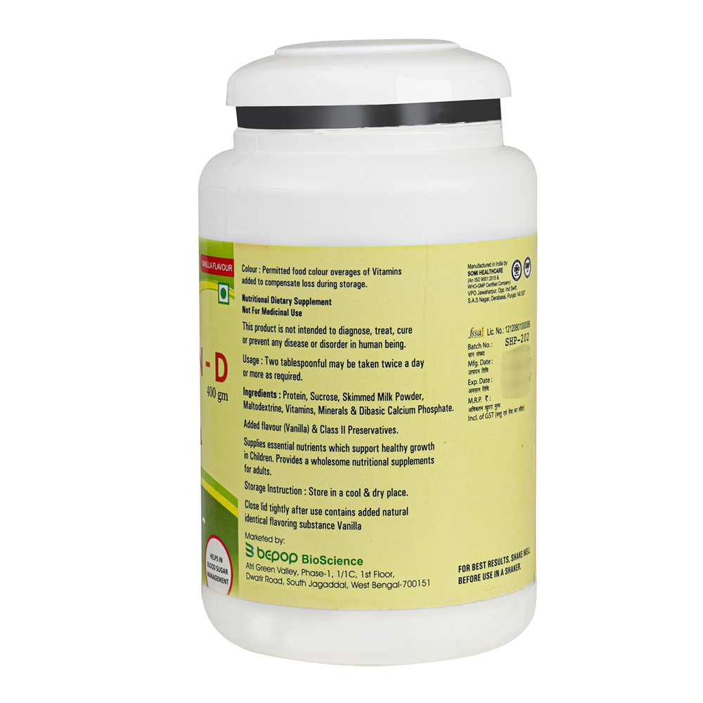 Nutrijuven - D Diabetic Care Powder (400gm Each) Zero Sugar Vanilla