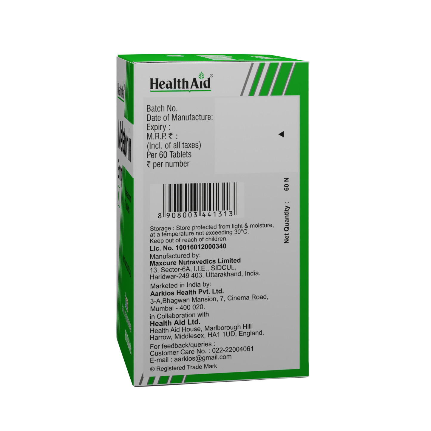 HealthAid Melatonin 3mg Tablet - 60 Tablets