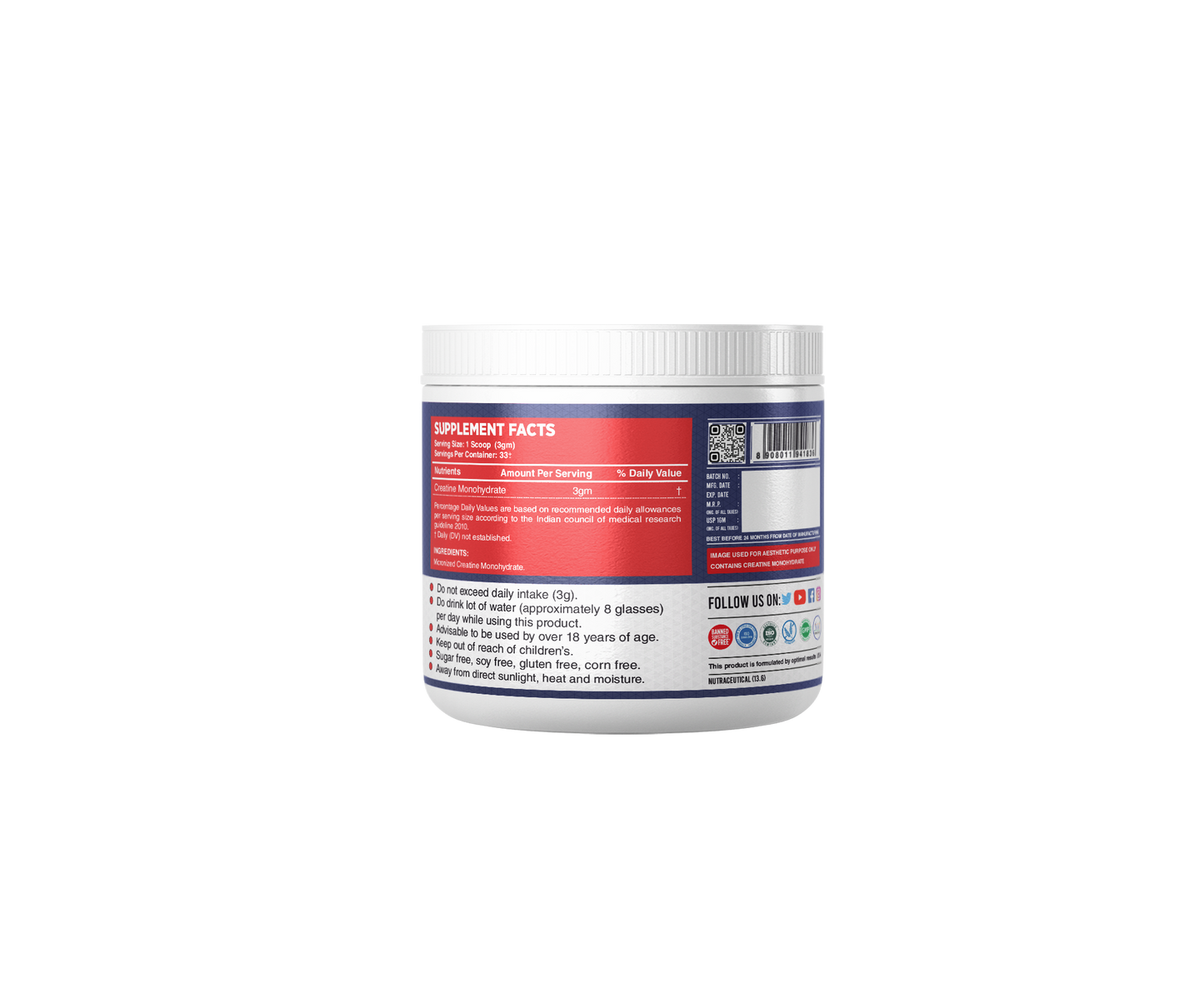 Fitness Buzz Nutrition KIng Creatine Powder