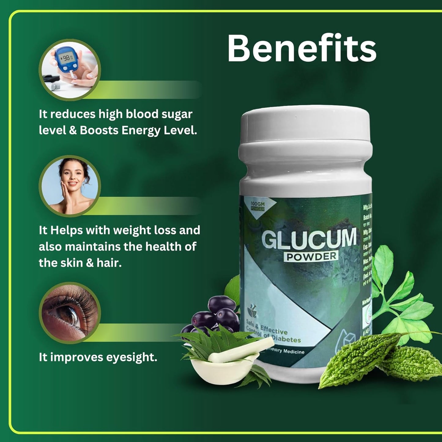 Sharvy Herbotec Glucum Powder 100gm