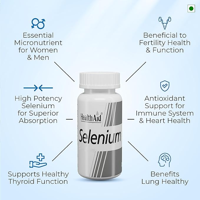 HealthAid Selenium 200mcg Tablet - 60 Tablets