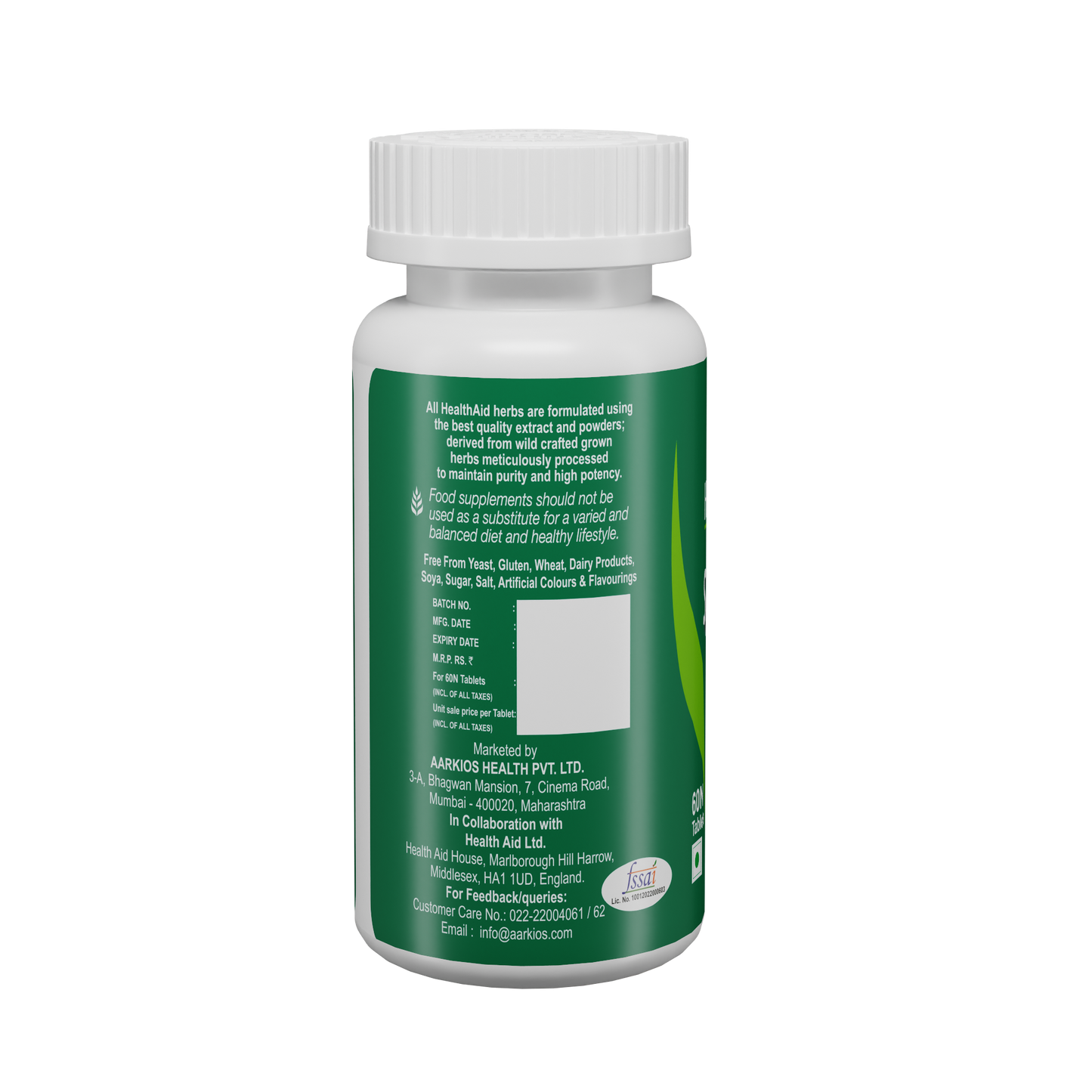 Healthaid Spirulina 500mg Tablet - 60 Tablets