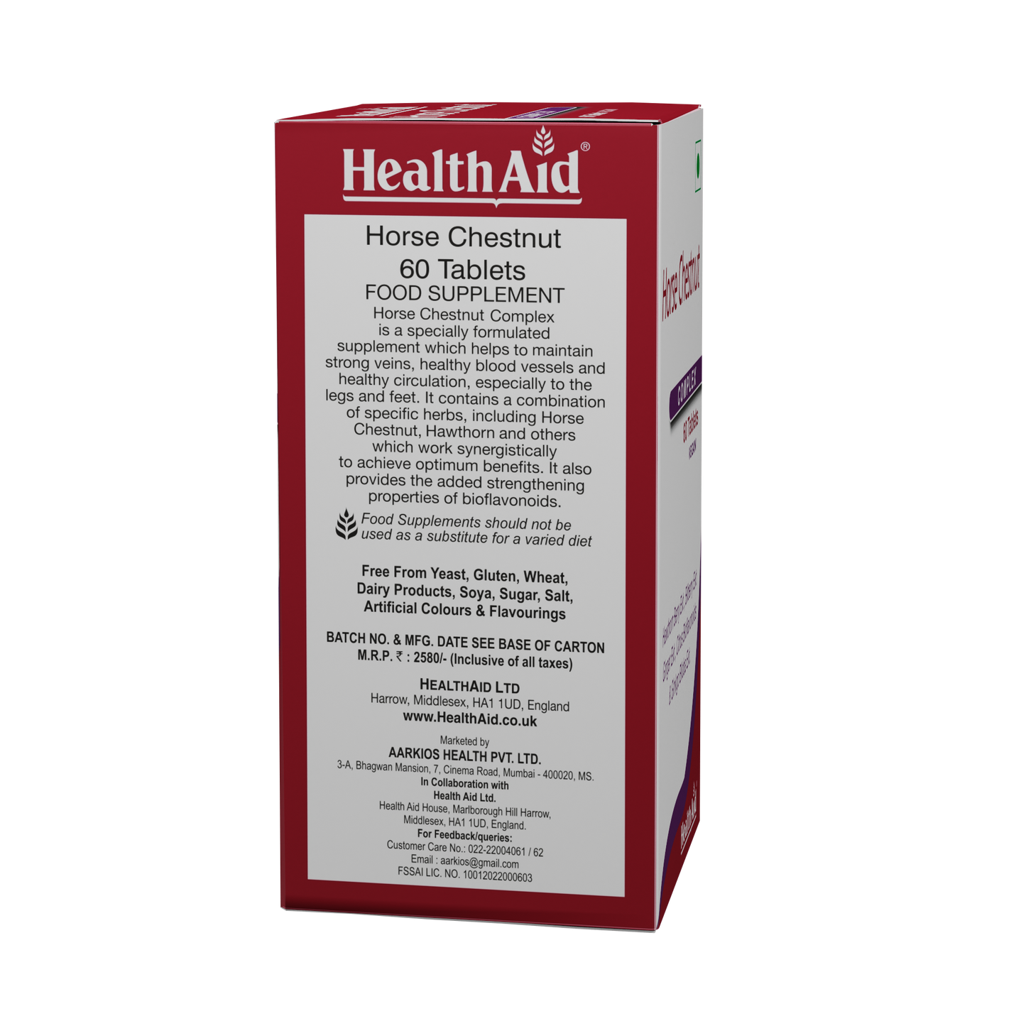 HealthAid Horse Chestnut Complex Tablets - 60 Tablet
