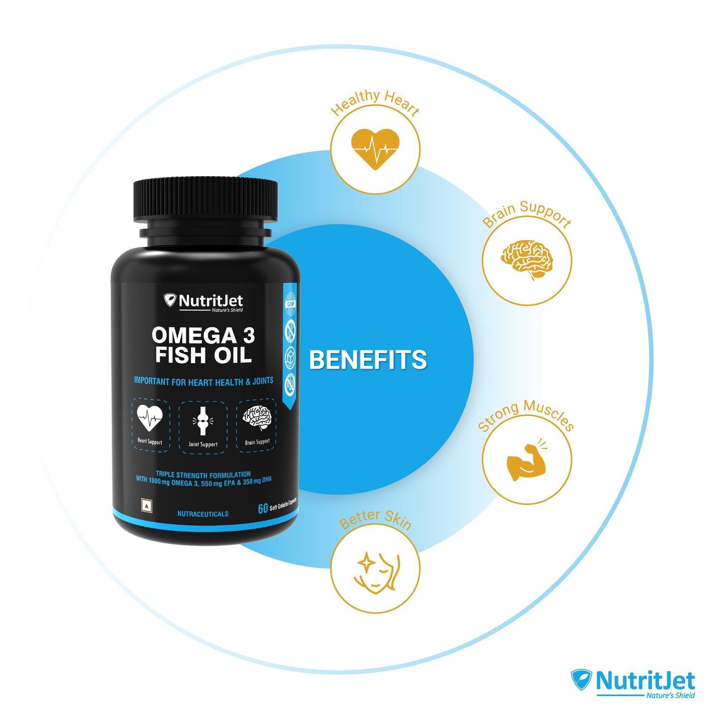 Omega 3 Fish Oil Soft Gelatin Capsule