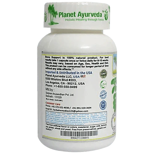 Planet Ayurveda Bone Support Capsules - 60 Capsules