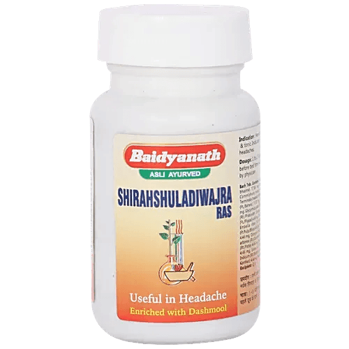 Baidyanath (Jhansi) Shirahshuladiwajra Ras Tablet - 40Tabs