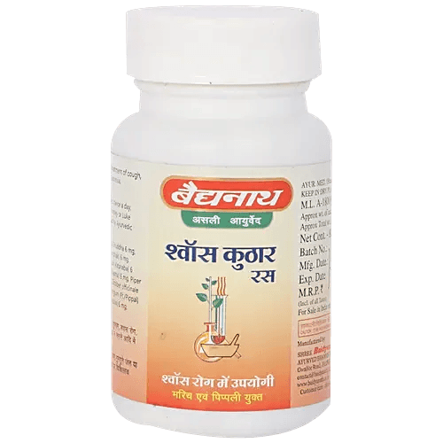 Baidyanath (Jhansi) Shwas Kuthar Ras Tablet - 80tabs