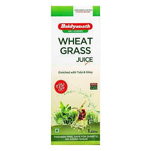 Baidyanath Wheat Grass Juice Enriched with Tulsi & Giloy - 1 Ltr.