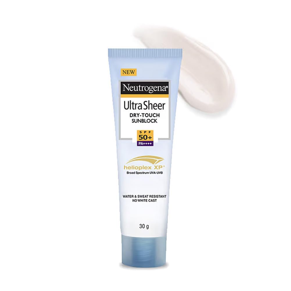 Neutrogena Ultra Sheer Dry-Touch Sunblock Sunscreen SPF 50+, PA+++ Lotion | UVA/UVB Protection | Water-Resistant