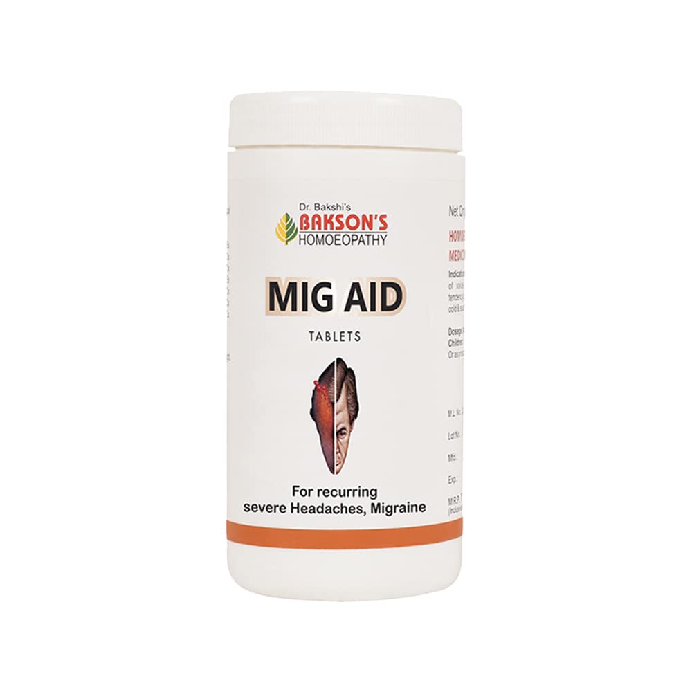 Bakson's Mig Aid Paediatric Tablet - 25gm - Pack of 2