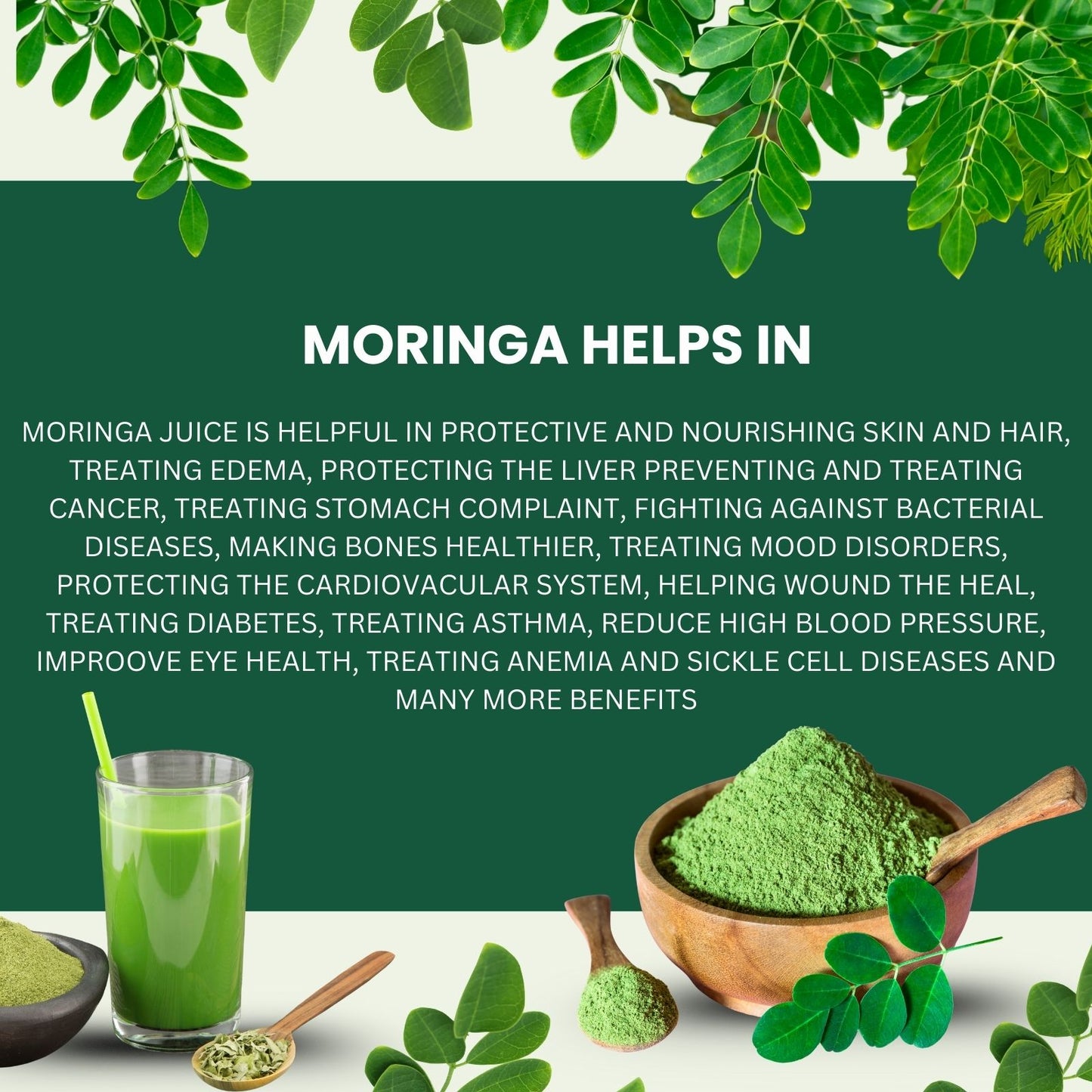Zaynura Ayurveda Moringa Juice 900ml | Purest Green power juice / Herbal Drink for Immunity / Energy, Digestion / Sugar Balance / supports Heart Health | Vegan
