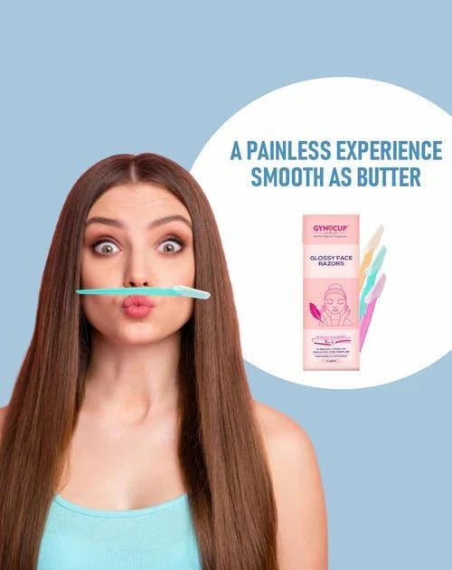 GynoCup Women Glossy Face Razor (Set-3)