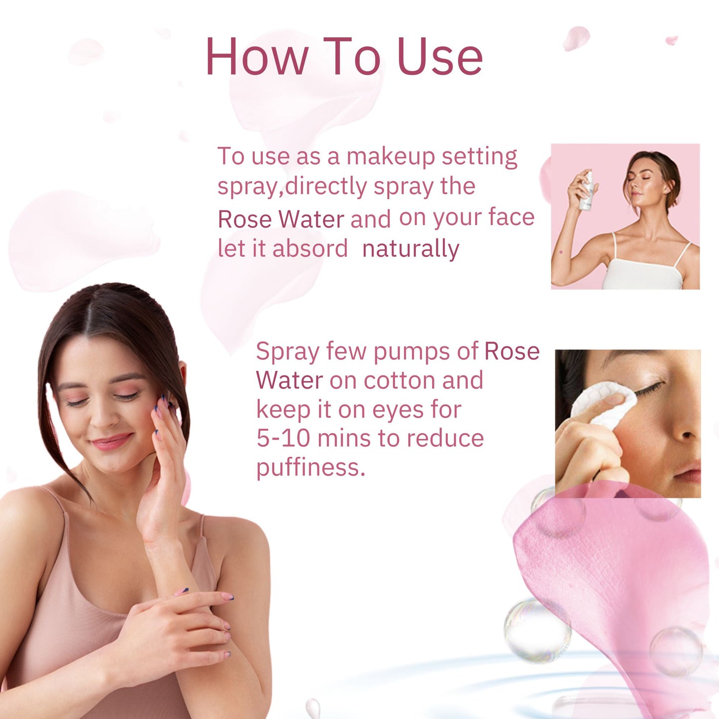 Cannarma Bulgarian Rose Water Complete Skin Nutrition Natural Skin Toner Spray - 50ml