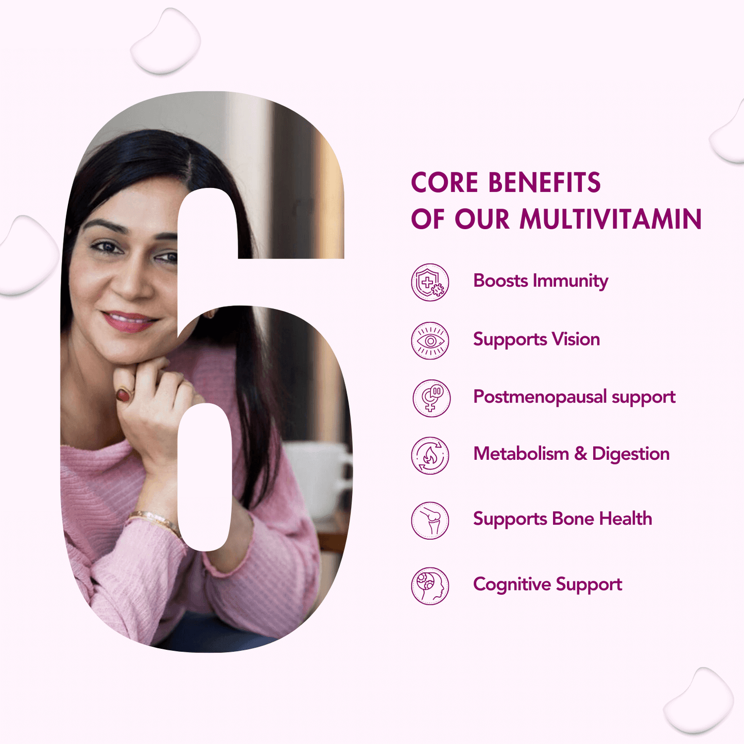 Wishnew Wellness Daily Ritual Multivitamin Women 50+ Capsule - 60 Capsules