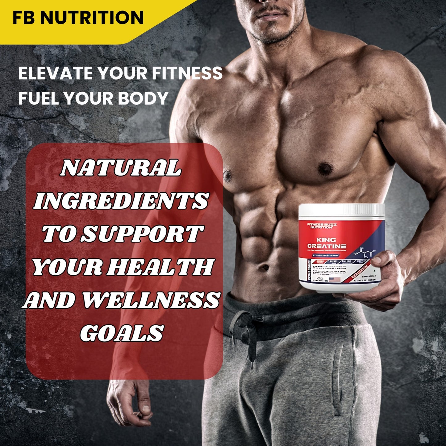 Fitness Buzz Nutrition KIng Creatine Powder