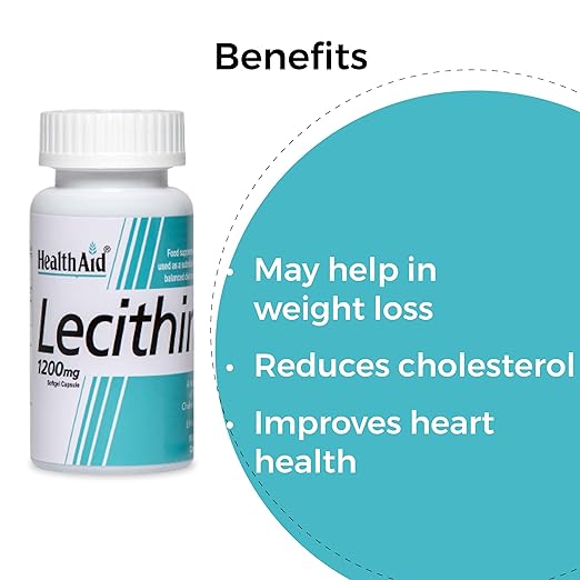 HealthAid Lecithin 1200 mg Soft Gelatin Capsule - 50 Soft Gelatin Capsule