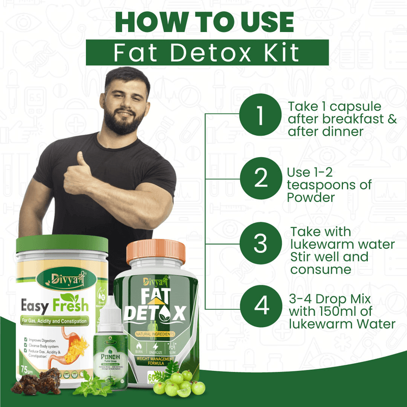Divya Shree Fat Detox Kit - Supplements Combo