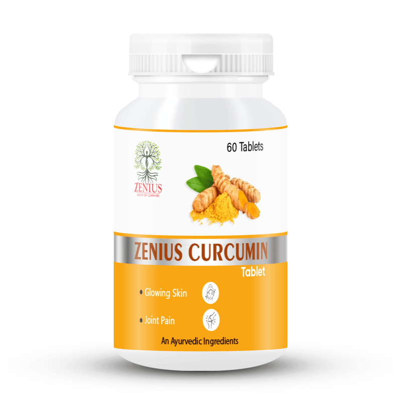 Zenius Curcumin Tablets - for Anti-Inflammatory and Antioxidant-Rich Tablets for Joint Health, Pain Relief, and Immunity - 60 Tablets