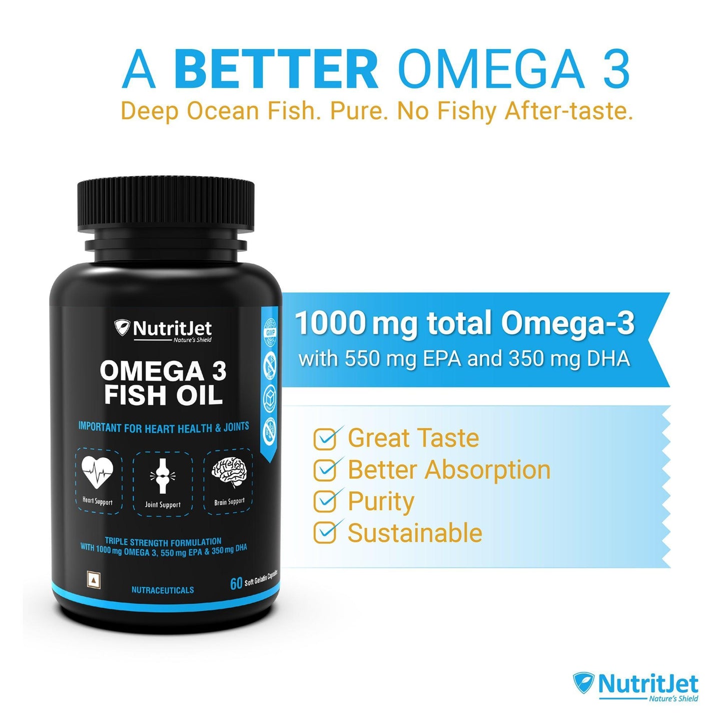 Omega 3 Fish Oil Soft Gelatin Capsule