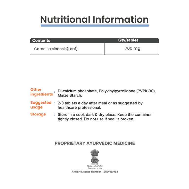 MediZen Green Tea Extract Tablet - 60 Tablets