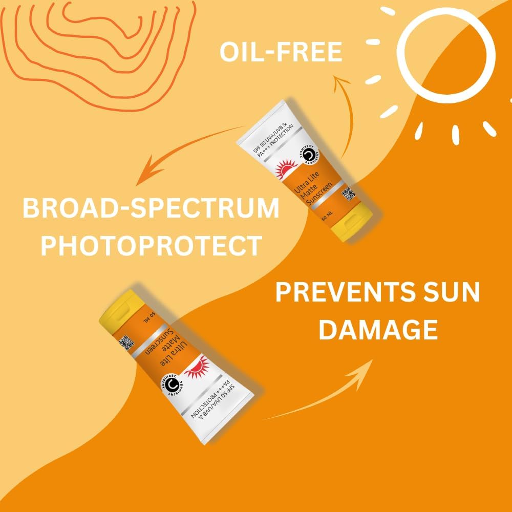 Dermistry Ultra Lite Matte Finish Sunscreen for Oily Skin SPF-50 - 50ml