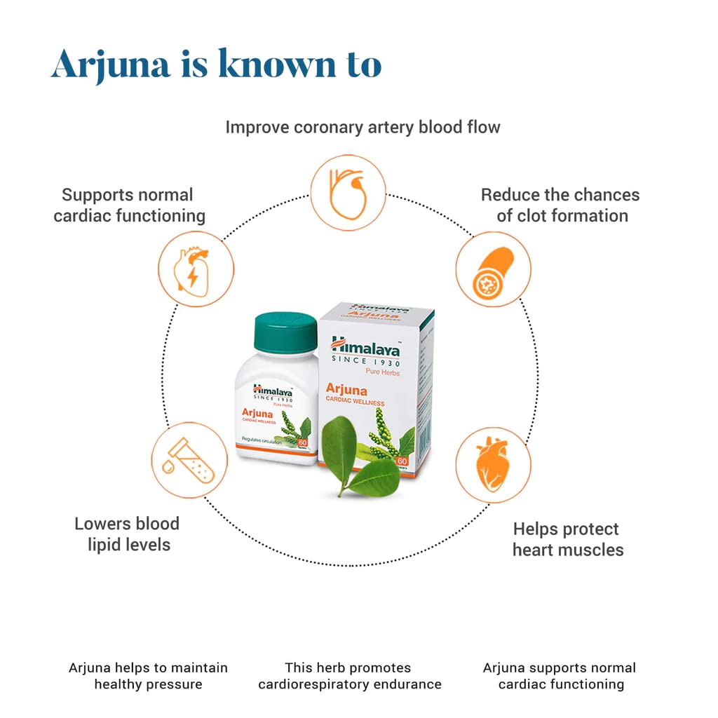 Himalaya Arjuna Tablet Cardiac Wellness - 60 Tablets