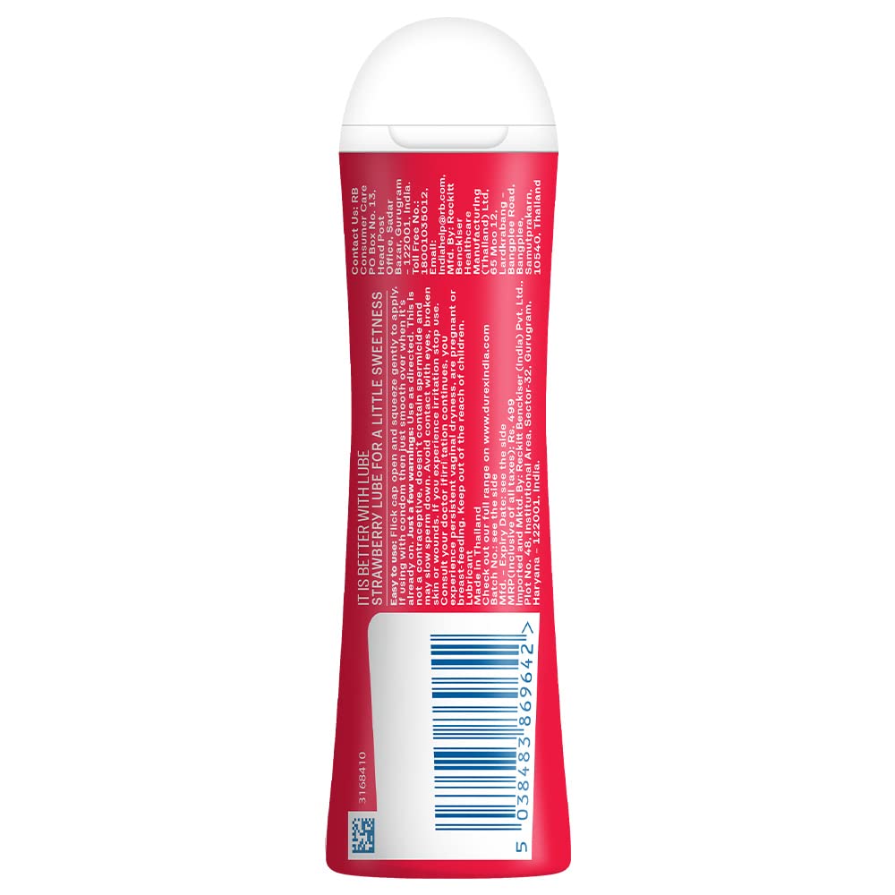 Durex Water-Based Lube | Strawberry Gel - 50ml