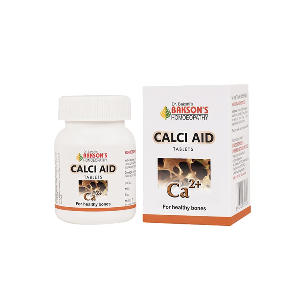 Bakson Calci Aid Tablet - 75 Tablets - Pack of 2