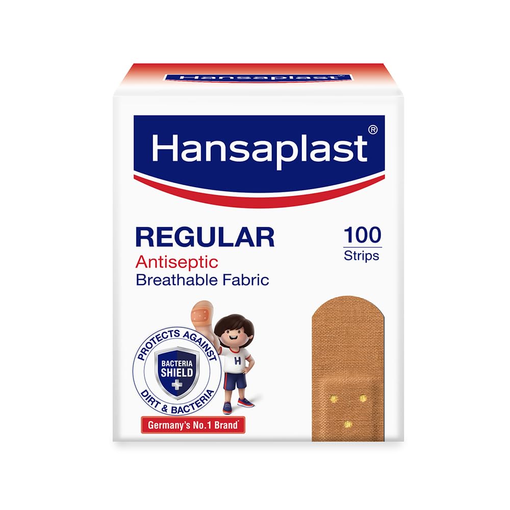 Hansaplast Regular Band Aid,First Aid - 100 strips