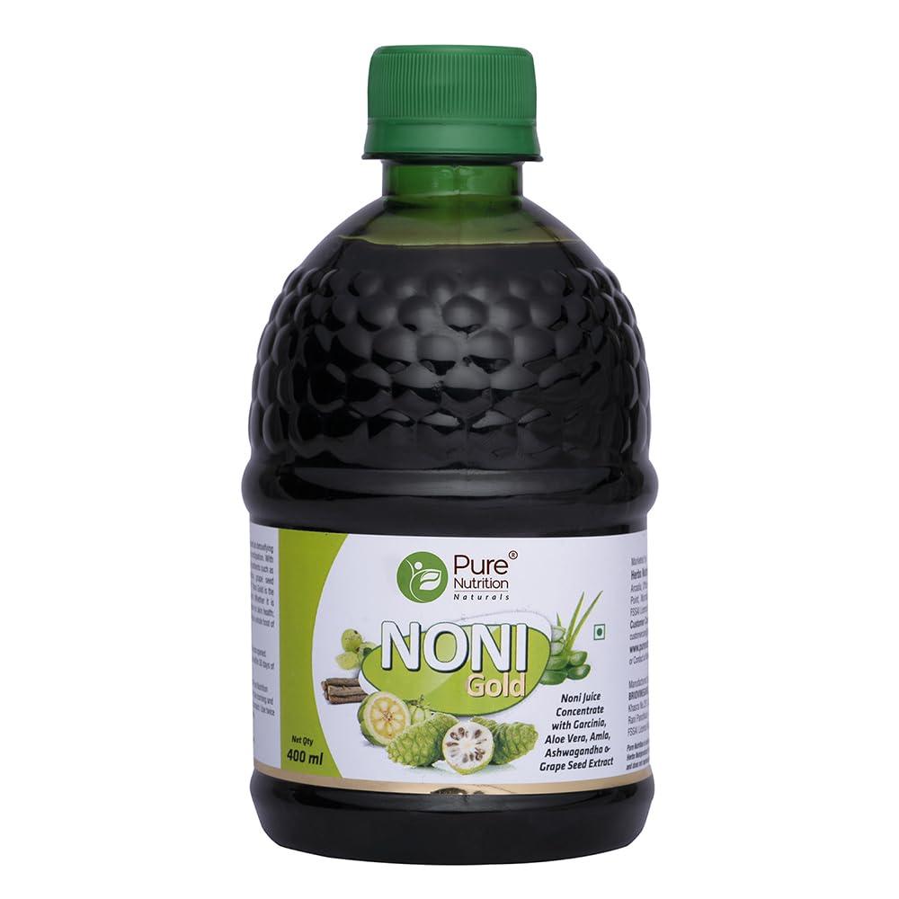 Pure Nutrition Noni Gold Juice - Promotes Detoxification & Helps to Boost Immunity, 400 ml