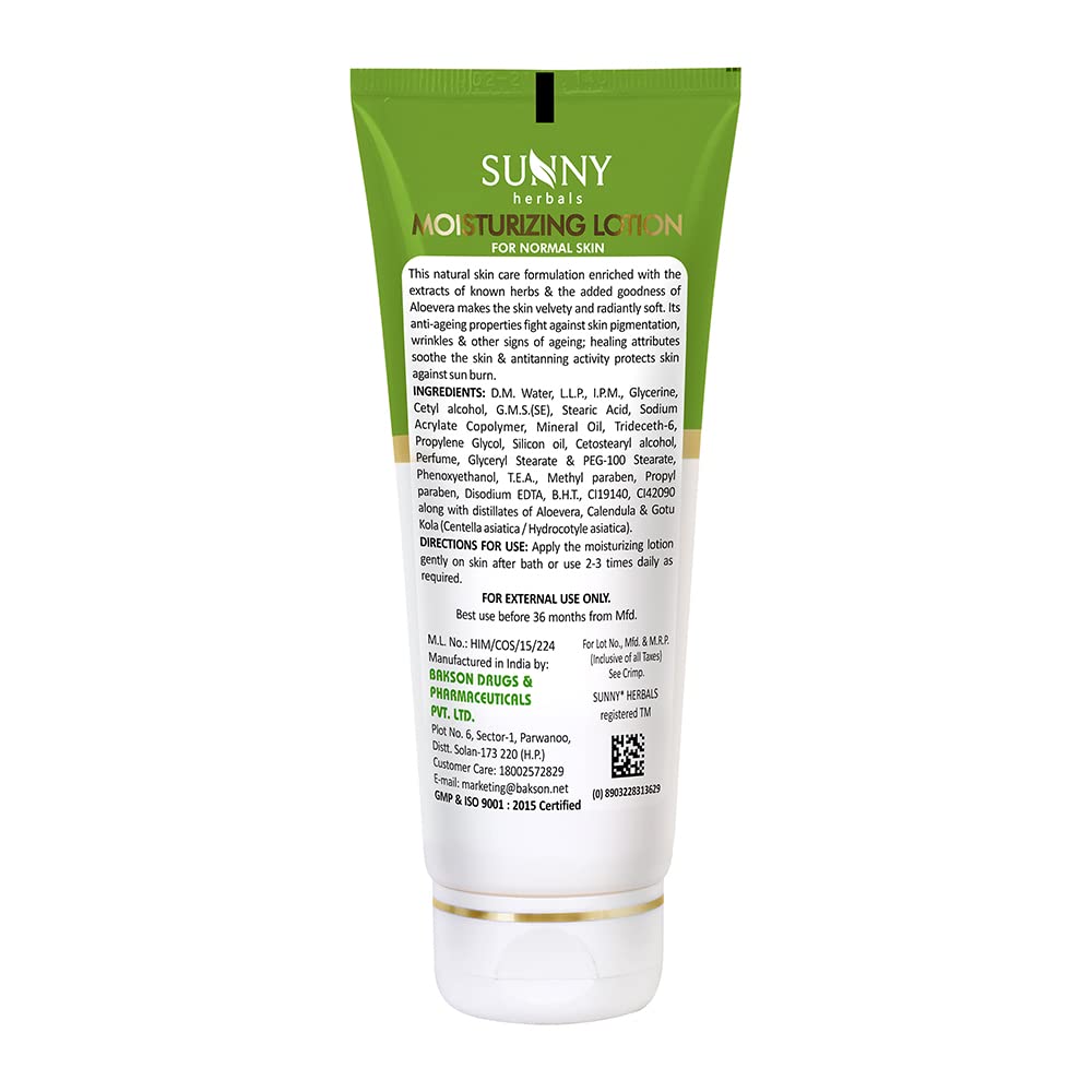 Sunny Herbals Moisturizing Lotion with Aloevera & Calendula - 100ml