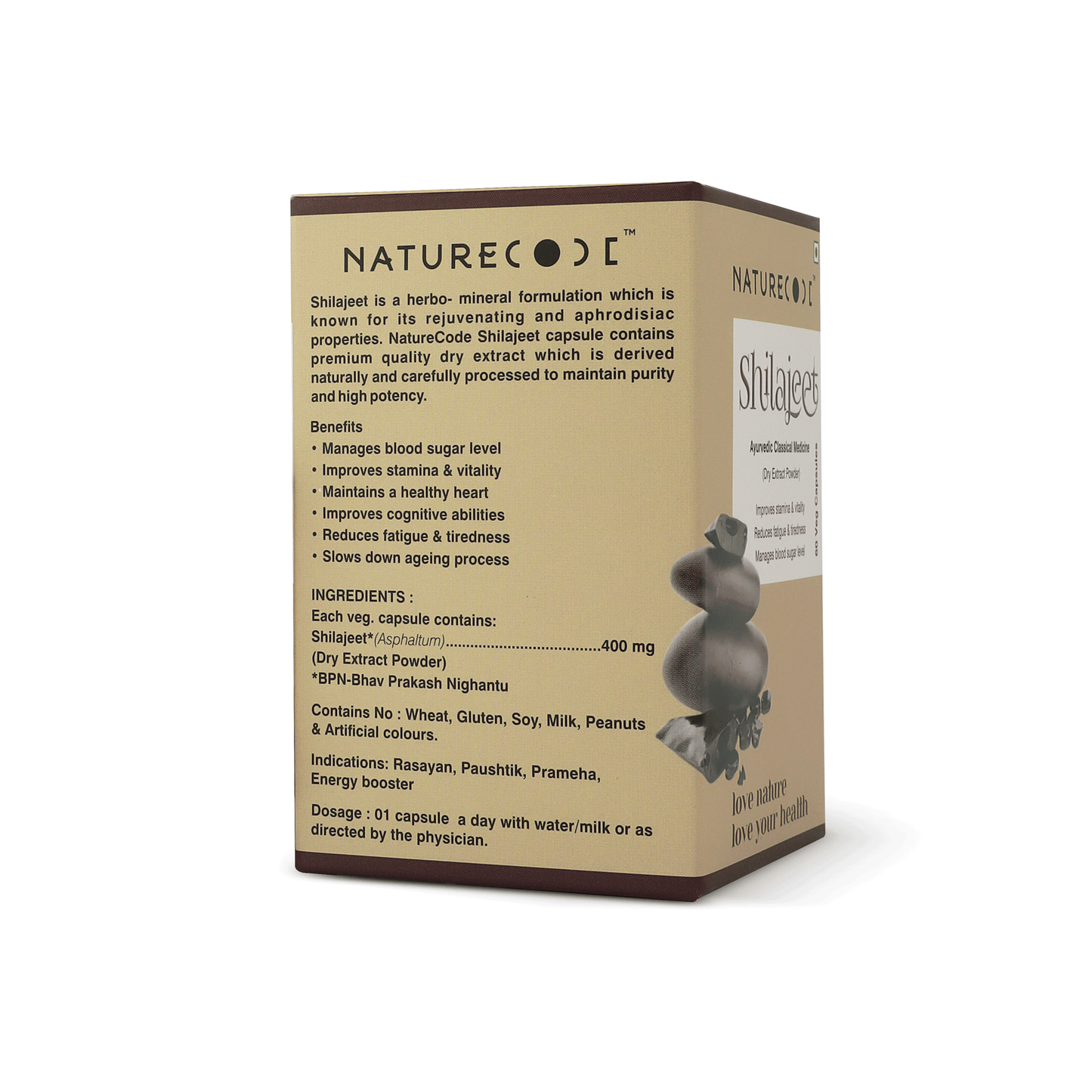 Nature Code Shilajeet Veg Capsule - 60 Capsules