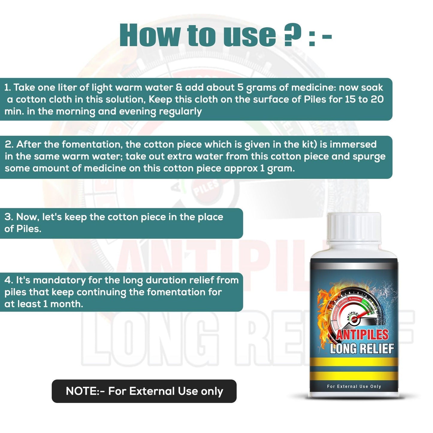 Pharma Science Antipiles Long Relief Piles Care Powder - 100gm