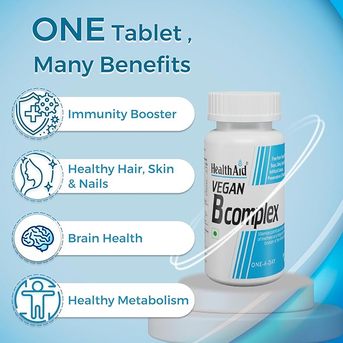HealthAid Vegan B Complex Tablet - 60 Tablets