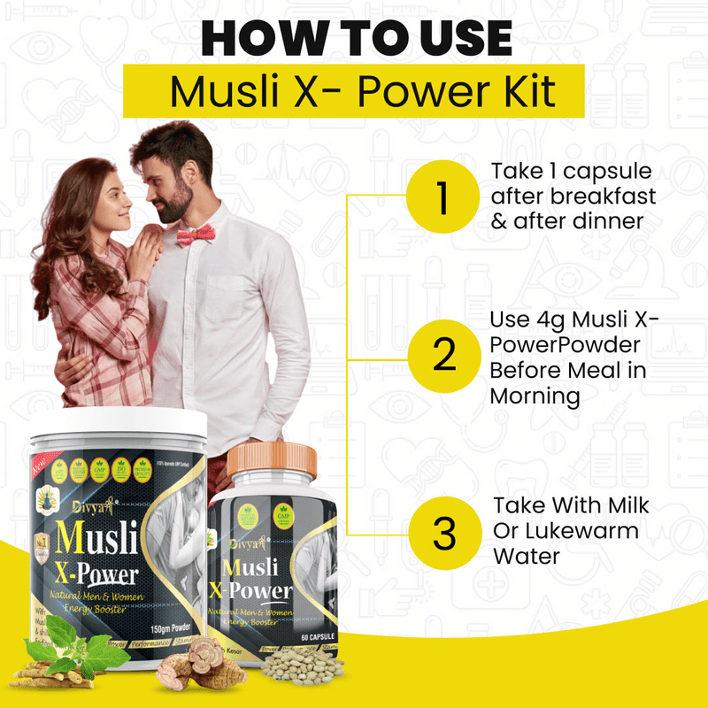 Divya shree Musli X-Power Capsule and Powder