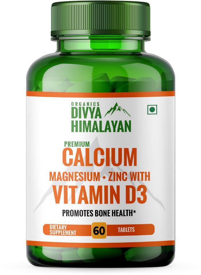 Divya Himalayan Premium Calcium Tablet - 60 Tablets (Pack of 2)