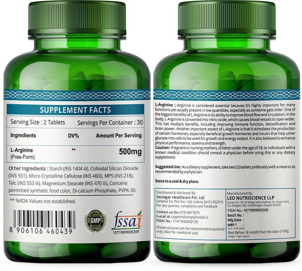 Simply Herbal L-Arginine Tablet