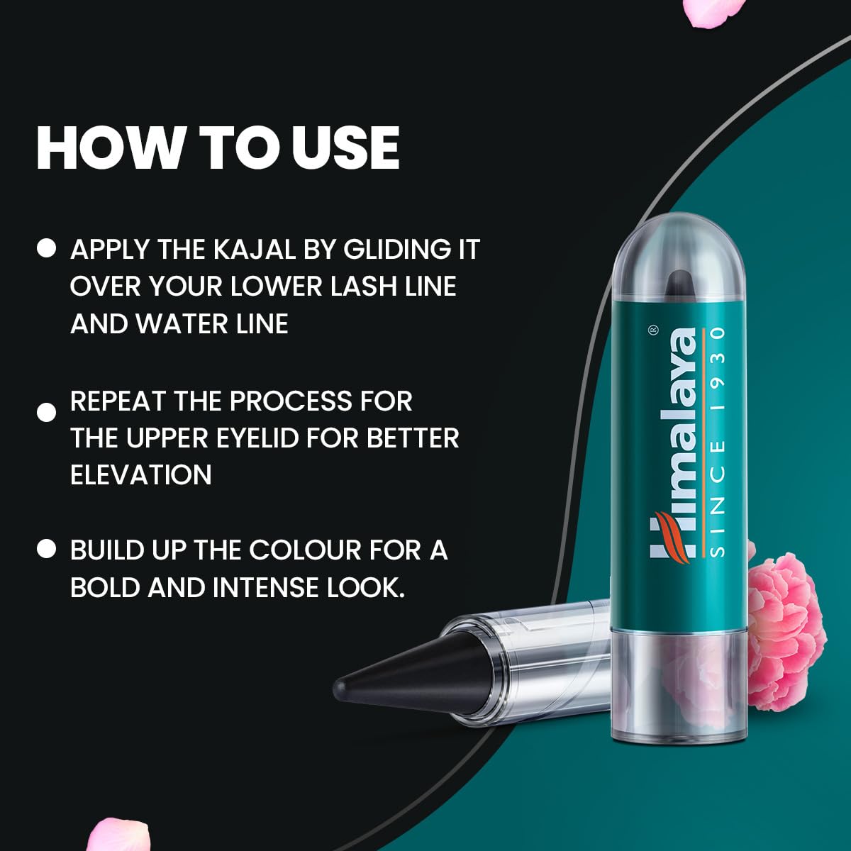 Himalaya Kajal Opaque Finish, Black, 2.7G