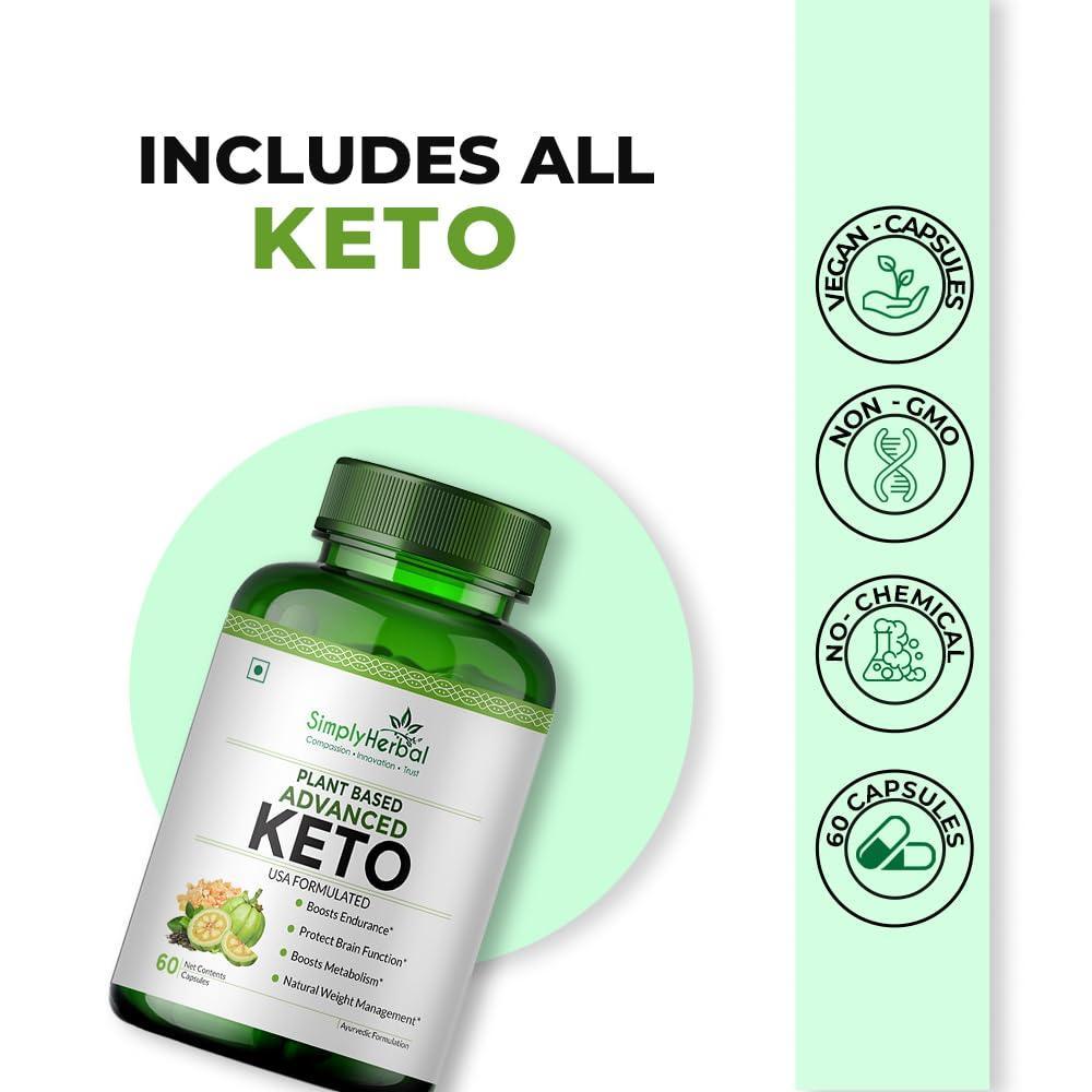 Simply Herbal Advanced Keto Capsule - 1000mg - 60 Capsules